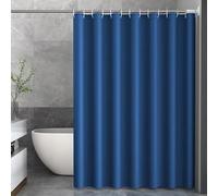 UUDIHO Cortina de Ducha para baño, Moderna, Sencilla y de Color Puro, Color Azul Marino, Impermeable (150 x 183 cm/59 x 72 Pulgadas (Ancho x Alto)).