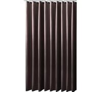 UUDIHO Cortinas de Ducha de Tela de poliéster marrón, Color sólido, Impermeables, para decoración del hogar (80 x 120 cm/31 x 47 Pulgadas (Ancho x Alto)