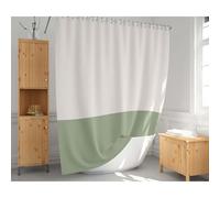 UUDIHO Cortinas de Ducha Modernas con diseño de Bloques de Color, Extra largas, de poliéster, con Ganchos para bañera, 198 x 89 cm (Ancho x Alto).