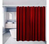 UUDIHO Cortinas de Ducha Rojas Elegantes para baño, Juego de Cortinas de Tela Impermeables para decoración de baño (135 x 200 cm/53 x 79 Pulgadas [Ancho x Alto])