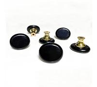 UULU 4 pomos de obsidiana negra originales de piedra de cristal natural, tiradores para cajón, armario, aparador, bricolaje con tornillos (obsidiana)