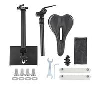 UUNPODDO Asiento de Repuesto para Scooter eléctrico, sillín de Scooter a Prueba de Golpes, sillín Suave ergonómico Ajustable en Altura con Bolas de Doble absorción de Impactos, Compatible