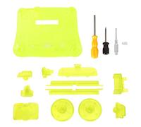 UUNPODDO Retro Game Console Replacement Case, N64 Replacement Shell, Translucent ABS Sturdy Housing with Buttons and Screwdrivers for 64 Retro Video Game Console (Verde transparente)