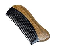 UUNVTOSU Peine para el cuidado del cabello, peine de madera para el cabello, peine negro de dientes finos, peine de peluquería en casa, peine de corte de pelo, cepillo de pelo de latón