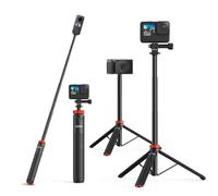 UURig - Palo telescópico para Selfies Largo con trípode, Agarre Impermeable para Insta360 GoPro Hero 10 9 8 7 6 5 4 3 2, Fusion, MAX, Session, AKASO, SJCAM, dji OSMO cámaras de acción