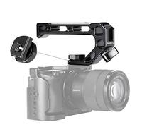 UURig R008 - Mango Superior ARRI para cámara Sony A6400 6300, Tomas de ángulo bajo, 4 micrófonos de Montaje de Zapata fría, 15 mm, Abrazadera de Barra de riel NATO, Accesorio para Hacer películas de