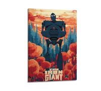UUSDDUXC Póster decorativo de la película The Iron Giant para pared e impresión artística moderna para dormitorio familiar, 60 x 90 cm