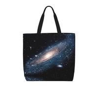 Uusnwaa Bolsa de mano para mujer, diseño de galaxia, universo, estrellas, espacio exterior, bolsa de hombro, bolsa de compras reutilizable para viajes, trabajo, playa