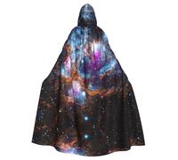 Uusnwaa Capa estampada con capucha del universo Galaxy Space, capa con capucha, capa medieval renacentista para hombres y mujeres, disfraz de Halloween