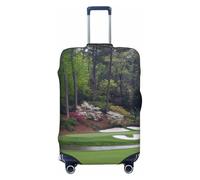 Uusnwaa Funda lavable con estampado de campo de golf, protector de maleta de moda, a prueba de polvo, antiarañazos, funda de maleta de viaje, Black, M