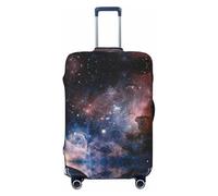 Uusnwaa Funda lavable con estampado de galaxia de la Vía Láctea, protector de maleta de moda, a prueba de polvo, antiarañazos, funda de maleta de viaje, Black, L