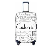 Uusnwaa Funda lavable con impresión de cálculo de matemáticas y geometría geek, protector de maleta de moda, a prueba de polvo, antiarañazos, funda de maleta de viaje, Black, M