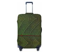Uusnwaa Funda lavable para maleta, diseño de hojas verdes, a prueba de polvo, resistente a los arañazos
