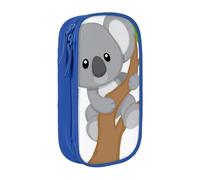 Uusnwaa Hugging Tree - Estuche para lápices con estampado de koala, bolsa de almacenamiento de tela Oxford, bolsa multifuncional para lápices con compartimentos, Blue, Talla única, Neceser de