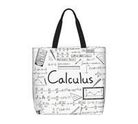 Uusnwaa Math Geek - Bolsas de mano con estampado de cálculo geek para mujer, bolsa de hombro, bolsa de compras reutilizable, cierre de cremallera superior, artículos esenciales para el día a día