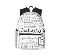 Uusnwaa Mochila ligera para laptop con estampado de cálculo g e matemáticas, para hombres y mujeres, resistente al agua, escuela, universidad, trabajo, viajes, mochila