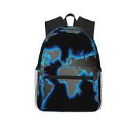 Uusnwaa Mochila ligera para laptop con estampado de mapa del mundo para hombres y mujeres, resistente al agua, para la escuela, la universidad, el trabajo, viajes, mochila