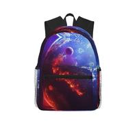 Uusnwaa Mochila ligera para laptop con estampado de planetas espaciales 3D para hombres y mujeres, resistente al agua, para la escuela, la universidad, el trabajo, viajes