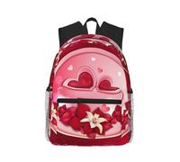 Uusnwaa Mochila ligera para laptop con estampado "Happy Valentine'S Day para hombres y mujeres, resistente al agua, para la escuela, la universidad, trabajo, viajes, mochila