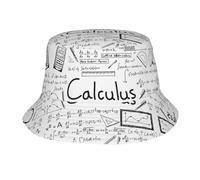 Uusnwaa Sombrero unisex de pescador con estampado de cálculo geek de matemáticas al aire libre, plegable, duradero, para verano, color negro