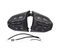 UUSSUP Interruptor Control Crucero para Kia para Rio 2018-2021 para X-Line para K2 para 4 Control Crucero Volumen Remoto Bluetooth Coche Botones Volante Multifuncionales(K2-HBL-B-Set-Red)