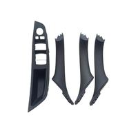 UUSSUP Manilla Interior auto Para Serie 5 F10 F11 520i 523i 520d 525d 530d 535 Cubierta Embellecedora Para Manija De Puerta Interior(LHD Black 4PCS)