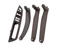 UUSSUP Manilla Interior auto Para X5 X6 E70 E71 2007-2013 Juego 4 Cubiertas Para Reposabrazos Manija Puerta Coche Cubierta Embellecedora Panel Tirador Interior(Moka LHD 4PCS SET)