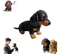 Uuxkgu Dachy 2.0 Plush Dog,dachy dackel,Sofa Ornaments,Comfort Companion with Ultra-Soft and Soothing Weight, The Embrace That Lasts, Brings Relaxation,The Gentle Hug You Have -Black||1pcs