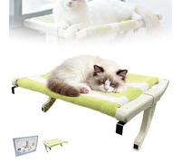 Uuxkgu Purrloft Cat Bed,Bedside Hammock with Easy Tool, Safe & Sturdy for Cats Up To 50lbs, with Washable Cover for Cats, Soft Cozy Hammock for Small Rooms-A