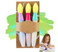 Uuxkgu Sidewalk Chalk Paint Brush,Paint Brush Chalk Set, Sidewalk Chalk Paint Set with Liquid Chalks,Washable Paintbrush Bulk, Add Water To The Brush and Use Washable, Perfect for Street Art-A-3pcs