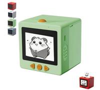 Uuxkgu Sticker Box Printer Ai,ai Sticker Box Printer,Smart-Voice Stickerbox,with 2.4" Display,Inkless Portable,Mini For Offices and Schools(D)