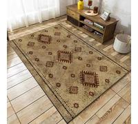 UUZEAI Alfombras Aztecas del suroeste, Alfombra nativa Americana para Sala de Estar, Dormitorio, Alfombra geométrica Lavable Antideslizante para Comedor y Cocina, 90x180cm
