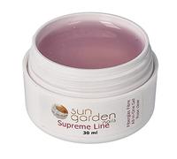 UV ALL IN ONE gel de fibra de vidrio PINK 30 ml Supreme Line - acabado gel de gel de gel adhesivo - capa superior brillante