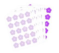 Uv Detection Stickers, Sunscreen Reminder Patches, Color Changing Adhesive, Reapply Indicator Design, Outdoor Facial Skin Care Use, 0.59 Inches, Transparent to Lilac, 200 Pieces