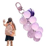 UV-Farbwechsel Schlüsselanhänger Traube - Interaktiver Taschenanhänger Mit UV-Detektor Perlen | Magischer Frucht-Anhänger Für Rucksack & Handtasche | Kreatives Geschenk Für Frauen & Mädchen, 9cm