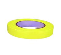 UV FLOOR - Gaffer adhesivo amarillo neón 19 mm x 25 m - Gaffer de calidad premium - Accesorio fluorescente - Fiesta - Cinta adhesiva decorativa -