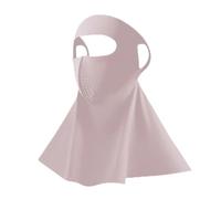 UV Full Face Sun Protection Mask, Breathable & Cooling Full Face Sun Mask with Neck Cover for Running and Walk (Pink)