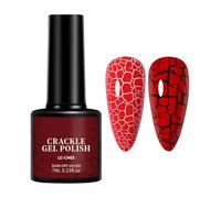UV Gel Polish - Crackle Gel Polish, High Pigment Crackle Nail Polishh, Gathering Supplies, Women Accessories for Salon, Home, party, Holiday, Prom, Dating, gels nail polishs for girls