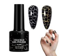 UV Gel Polish - UV Crackle Gel Polish for Creative Nail Styling | Vibrant Layering Formula with Smooth Application, Artistic Fingernail Decoration Tool, Home Salon for Party Makeup and Daily Fashion