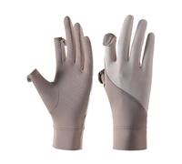 UV Gloves - UPF 50+ Fingerless Thin Anti-slip Protector | Touchscreen Summer Gloves Women | Ice Silk Non-Slip Driving Glove, UV Protection Thin Sleeve, for Travel Golf Fishing Running Kayaking Hiking
