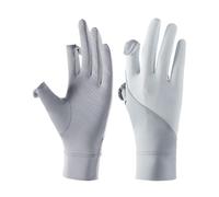 UV Gloves - UPF 50+ Fingerless Thin Anti-slip Protector | Touchscreen Summer Gloves Women | Ice Silk Non-Slip Driving Glove, UV Protection Thin Sleeve, for Travel Golf Fishing Running Kayaking Hiking