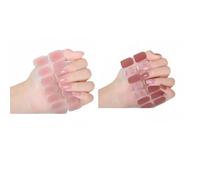 Uv Light Kit, Gel Nail Stickers With UV Light, Semi Cured Gel Nail Strips Christmas, DIY Gel Nail Stickers Kit 2pcs (one size,05)