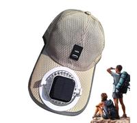 UV Protection Sunhat - Solar Fan Baseball Hat Extended Brim, Breathable Mesh | Adjustable Fit Outdoor Headwear with Solar USB Charging Fan, Comfortable Sun Protection for Fishing Beach Sports
