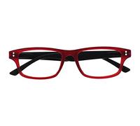 UV Reader Goma Rojo Negro Gafas De Lectura Hombres Mujeres UVR033 +3,50