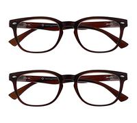 UV Reader Marrón Gafas De Lectura Valor Pack 2 Estilo Diseñador Hombres Mujeres UVR2PK015 +3,50