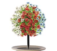 Uv Resistant Topiary, Artificial Garden Ball Flowers, 56cm Outdoor Faux Plants with Spike, Garden Yard Decor Wedding Event, Indoor Outdoor Decor, All Season Landscaping Accent for Styling Event Decors