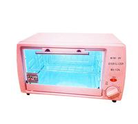 UV Toalla Esterilizador Dispositivo, Eléctrico Doble capa ultravioleta Luz Desinfección Gabinete, Desinfectante Máquina Esterilización Bandeja para Belleza SPA Salón Metal Herramientas,Rosado