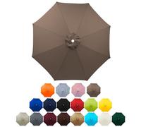 UV50+ Replacement Canopy for 2.0m-3.0m Outdoor Sun Umbrella - Durable Parasol Fabric for Cantilever Market Table with 6/8 Ribs - Ultimate Skin Protection from UV Rays