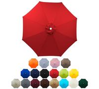 UV50+ Replacement Canopy for 2.0m-3.0m Outdoor Sun Umbrella - Durable Parasol Fabric for Cantilever Market Table with 6/8 Ribs - Ultimate Skin Protection from UV Rays