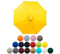 UV50+ Replacement Canopy for 2.0m-3.0m Outdoor Sun Umbrella - Durable Parasol Fabric for Cantilever Market Table with 6/8 Ribs - Ultimate Skin Protection from UV Rays